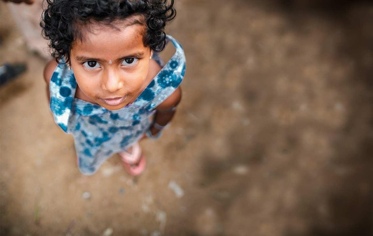 Mädchen im Slum Doddignuta in Indien (Quelle: Jakob Studnar)